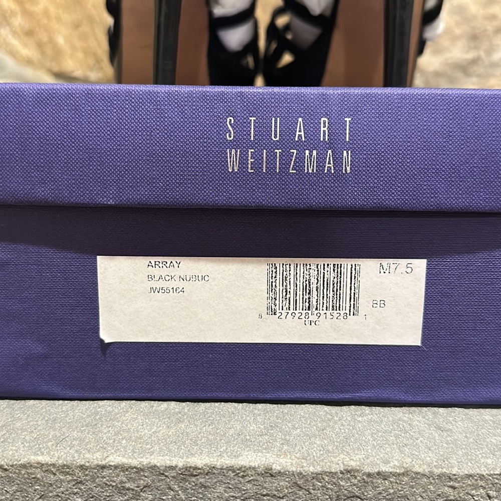 Black Suede (Nubuck) Array By Stuart Weitzman. Si… - image 4